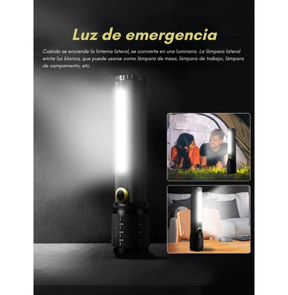 Linterna led con zoom 3modo